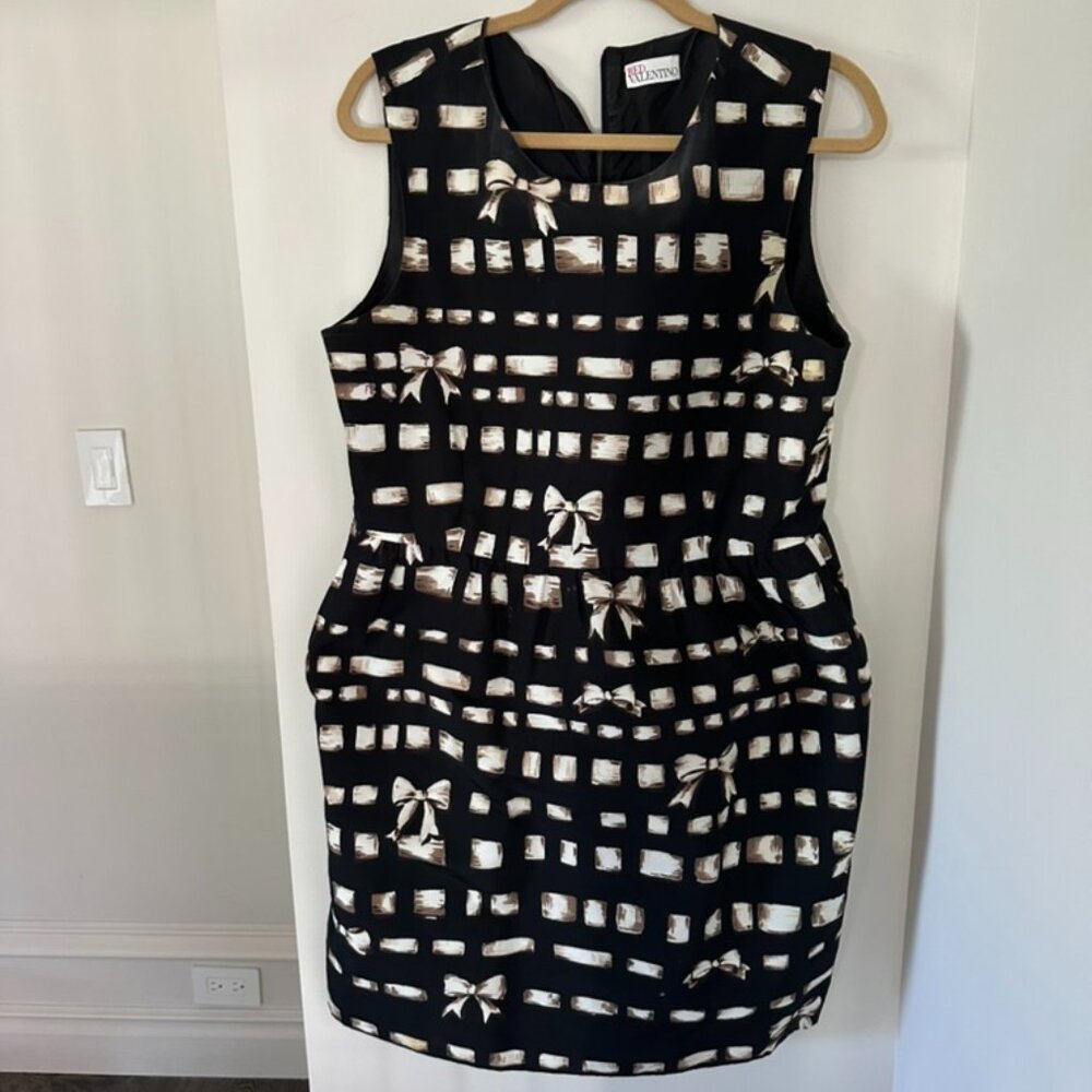 Vintage Valentino Sheath Dress with Printed Bows